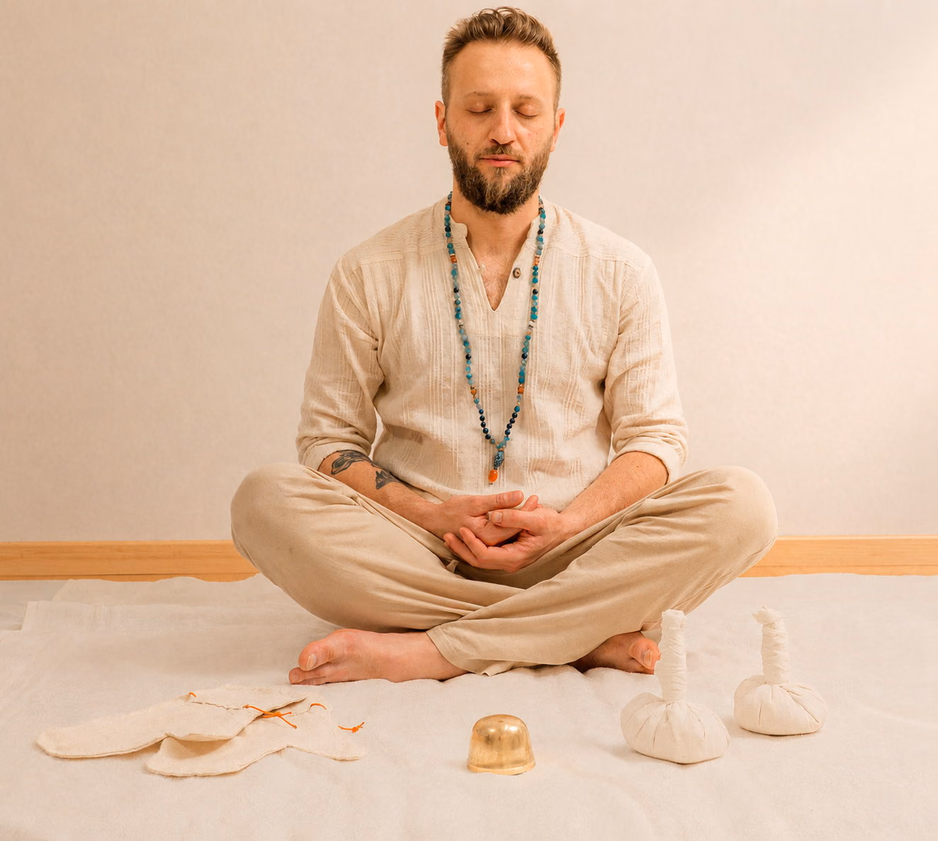 Ruhiger Behandlungsraum der Ayurveda-Praxis an der Klosbachstrasse in Zürich Hottingen.